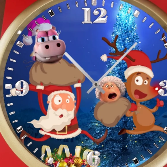 Run Run Rudolph clock - Picture 2 of 3